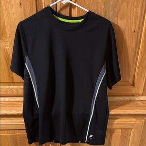 Fila Black and Gray Men's Polo Shirt